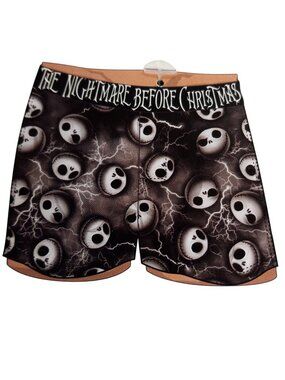 Disney Size XL 40 42 Knit Boxer Tim Burtons The Nightmare Before Christmas NEW